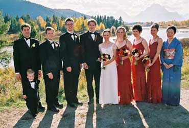 Ann, Ty & wedding party